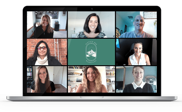 Elevate Her Marketing team members on a Zoom call