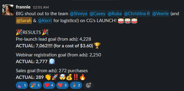 BIG shout out to the team April 2023